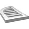 Ekena Millwork Quarter Round Top Left Surface Mount PVC Gable Vent w/ 2"W x 1-1/2"P Brickmould Frame, 12"W x 22"H GVPQL12X2202SF - alternate 2